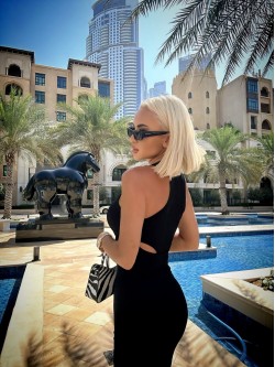 NERO - ribbed midi dress...