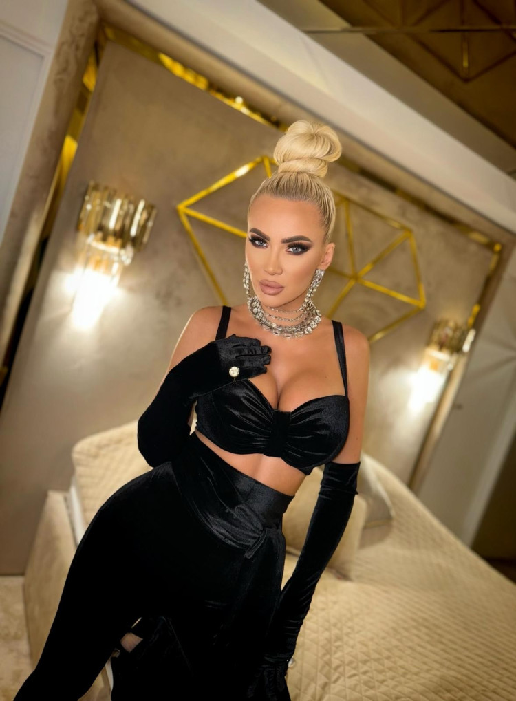 JULIETTE TOP - top czarny welurowy