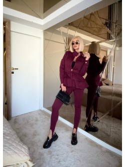 BORDEO TROUSERS - bordowe...