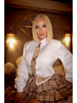 welly tie - women's plaid tie