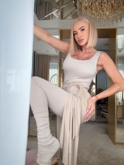 MELLOW LEGGINGS BEIGE - legginsy beżowe