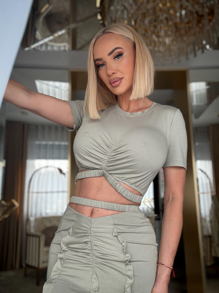 ZENVIA SKIRT GREEN -  spódnica zielona maxi