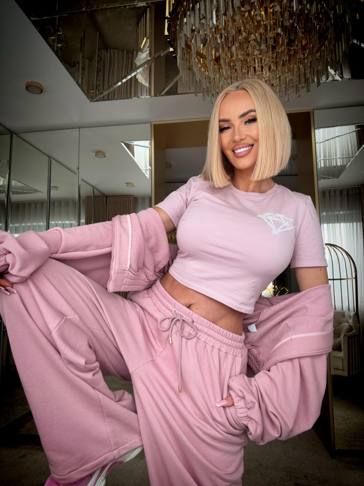 ALESSA SWEATPANTS - spodnie dresowe różowe