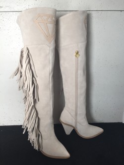 DALLAS - skórzane kozaki za...