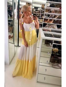 ODESSA - plisowana sukienka maxi