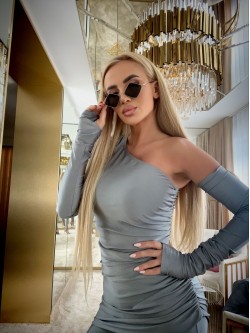 PARLEE TOP - marszczona...